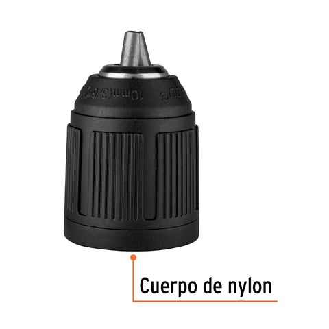 Broquero 3/8' sin llave, para máquinas inalámbricas, TRUPER | BRO-TR-12A | 101186