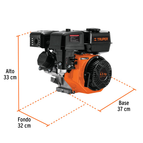 Motor a gasolina 6.5 HP, Truper | MOG-65 | 101327