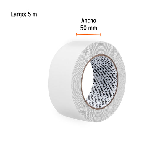 Rollo 5 m cinta antiderrapante transp. 50mm p/áreas húmedas | CIAH-25T | 101446