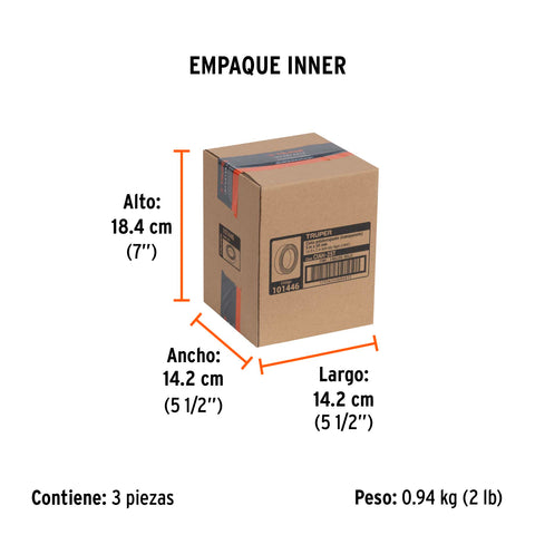 Rollo 5 m cinta antiderrapante transp. 50mm p/áreas húmedas | CIAH-25T | 101446