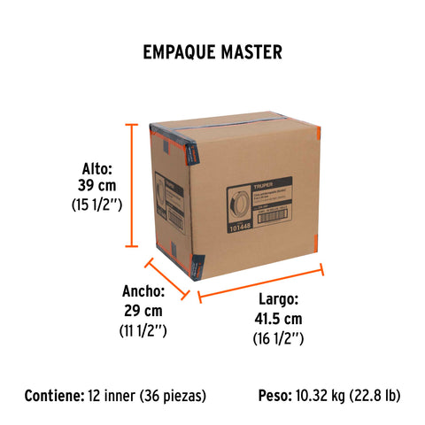 Rollo 5 m de cinta antiderrapante ama/negra 50mm c/abrasivo | CIA-25P | 101448