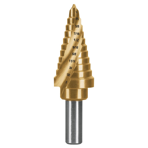 Broca escalonada titanio 11 escalones 1/4' a 7/8', Expert | BES-11X | 101554
