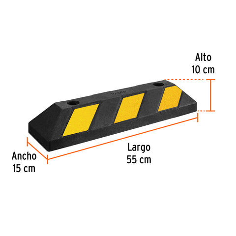 Tope de 55 cm para estacionamiento, Truper | TOPE-55 | 101592
