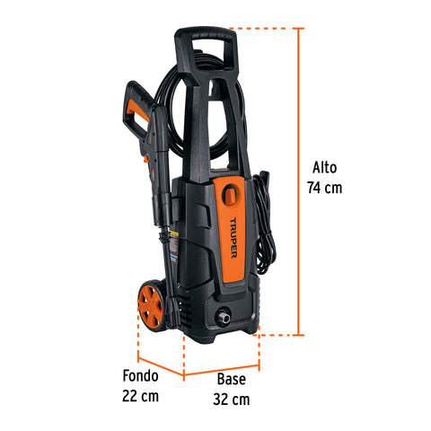 Hidrolavadora eléctrica 1800 PSI, Truper | HILA-1800 | 101594