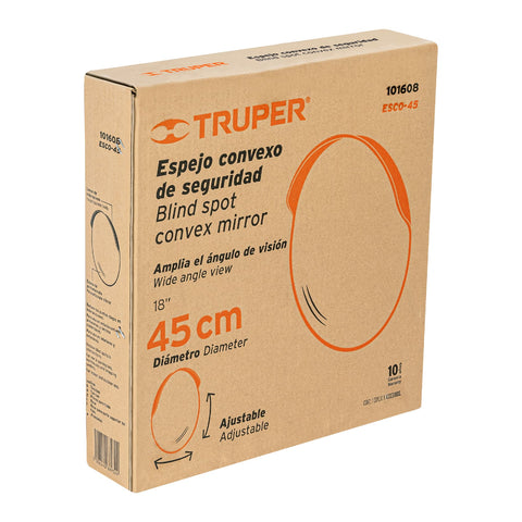Espejo convexo de 45 cm, Truper | ESCO-45 | 101608