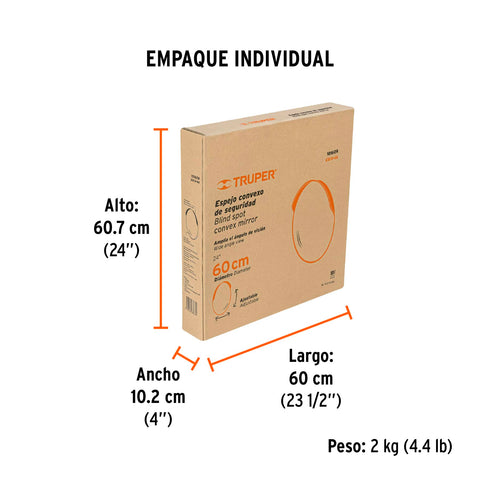 Espejo convexo de 60 cm, Truper | ESCO-60 | 101609
