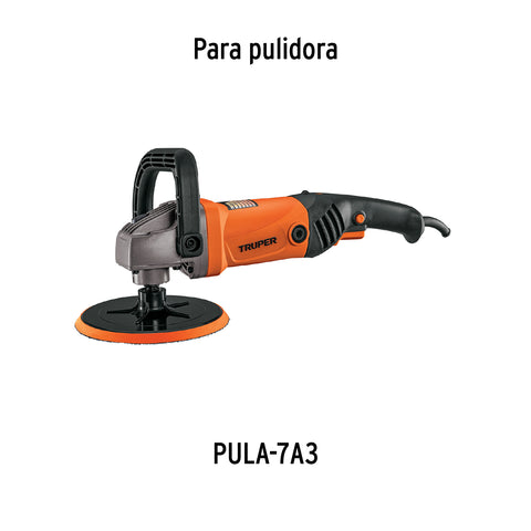 Respaldo de 7' hook and loop para pulidoras, eje M14, TRUPER | PAD-PULA-7A3 | 101612