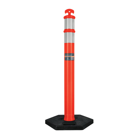 Poste delimitador de 115 cm de alto con base y reflejante | POS-115 | 101666