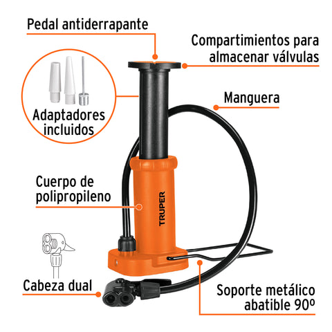 Bomba de pedal 60 PSI, TRUPER | BOPE-60 | 101667