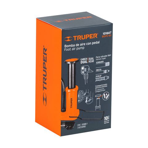 Bomba de pedal 60 PSI, TRUPER | BOPE-60 | 101667