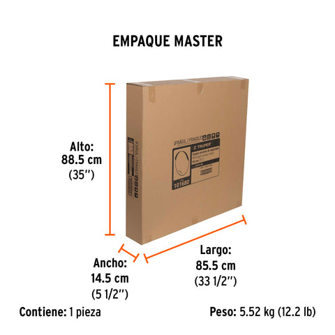 Espejo convexo de 80 cm, Truper | ESCO-80 | 101680