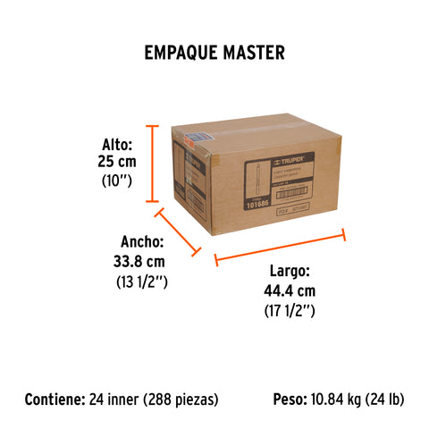 Blíster con 2 lápices de 18 cm para carpintero, Truper | LAP-18 | 101686
