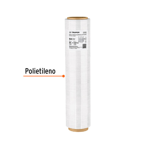 Rollo de 244m película plástica transparente playo 18' cal50 | PLYO-18 | 101689