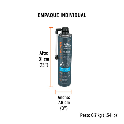 Inflallantas de 20 oz (550 g), Truper | INF-20 | 101723