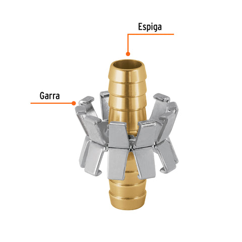Reparador de aluminio 1/2', tipo garra para manguera | REMA-1/2AG | 101730