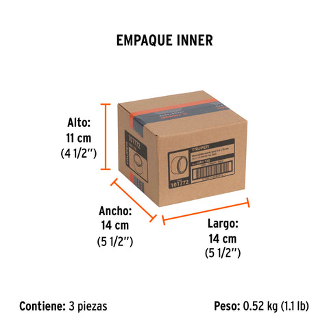 Rollo de 5 m cinta antiderrapante 25mm gris p/áreas húmedas | CIAH-15G | 101772