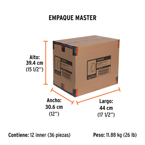 Rollo de 5 m cinta antiderrapante 50mm gris p/áreas húmedas | CIAH-25G | 101773