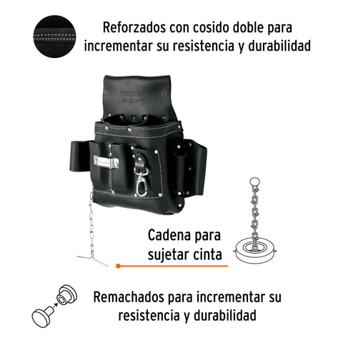Porta herramientas de carnaza, 13 compartimentos, Expert | POHE-8CX | 101787