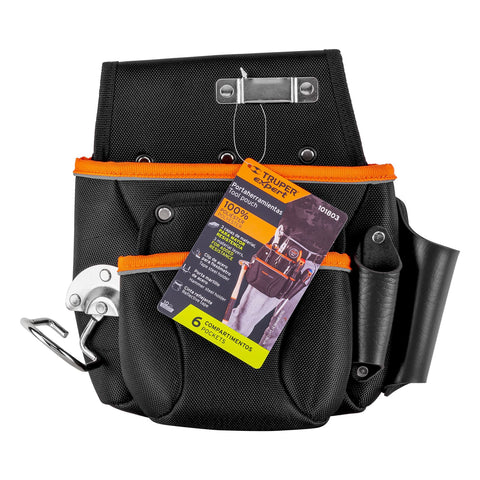 Porta herramientas de poliéster, 6 compartimentos, Expert | POHE-6NX | 101803