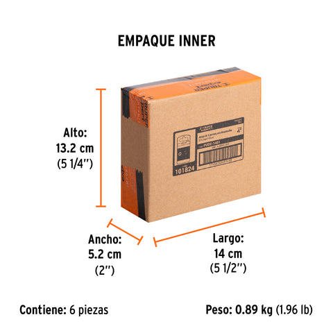 Estuche con 5 puntas de cruz PH1 largo 4', Truper Expert | PUDE-1401 | 101824