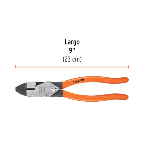 Pinza para electricista 9' c/ponchador de terminales, Expert | T210-9X | 101963