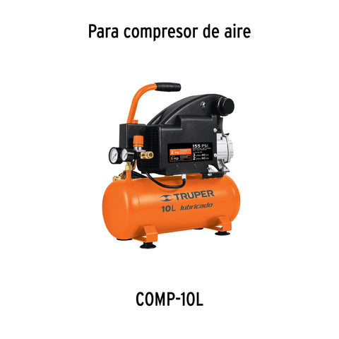 Manómetro para compresores Grupo 1, Truper | R63-COMP-10L | 102067