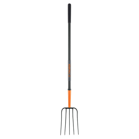Bieldo para paja, 5 dientes, mgo largo de acero 48' TRUPER | BPJ-5M | 102101