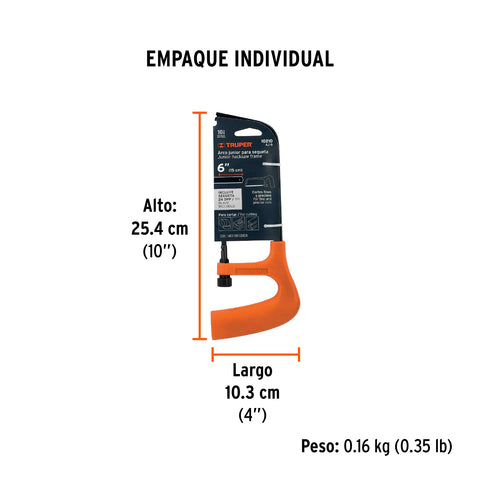 Arco junior 6' para segueta, Truper | AJ-6 | 10210