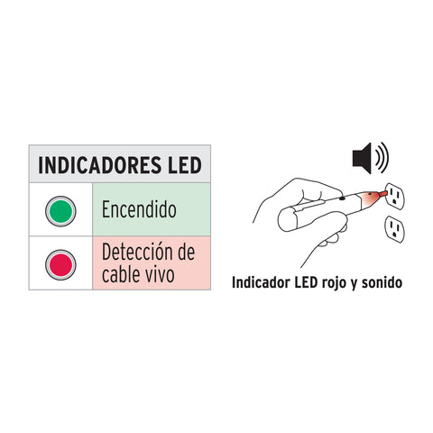 Probador de tensión sin contacto tipo pluma, Truper | PROVO-2 | 102141