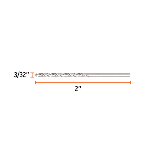 Broca HSS 3/32' Trusilver para metal, Truper | BAV-3/32-S | 102182