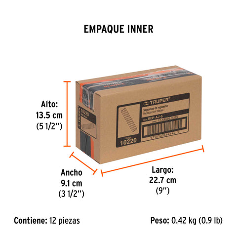 Blíster con 5 seguetas de repuesto para AJ-6, Truper | REP-AJ-6 | 10220