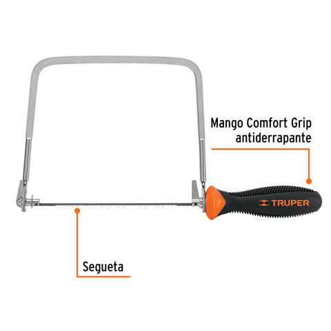 Arco calador con 5 seguetas de 6-1/2', Truper | ACA-6X | 10221