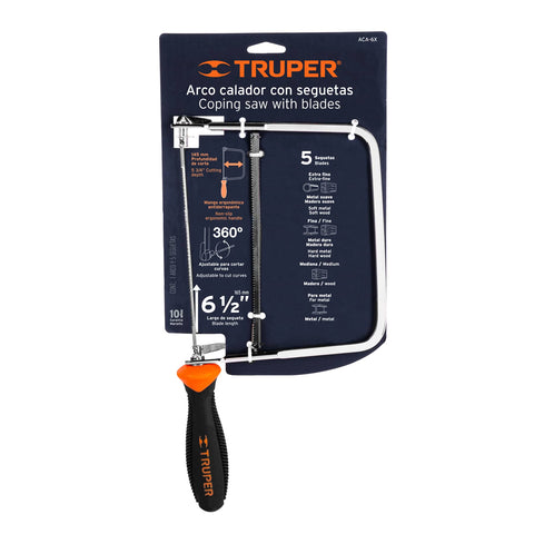 Arco calador con 5 seguetas de 6-1/2', Truper | ACA-6X | 10221