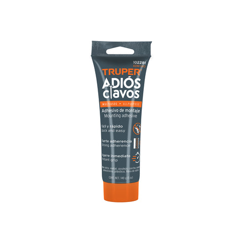 Adhesivo de montaje Adiós clavos, 140 g, Truper | ADM-140 | 102281