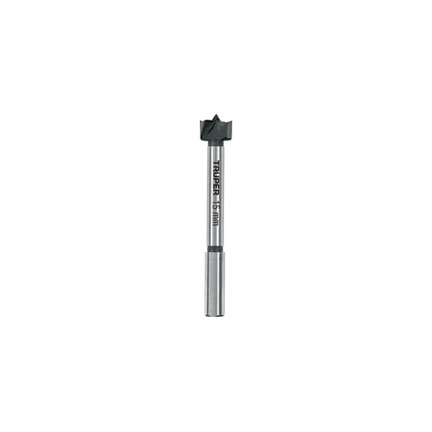 Broca forstner 15 mm para madera, TRUPER | BFM-15 | 102318