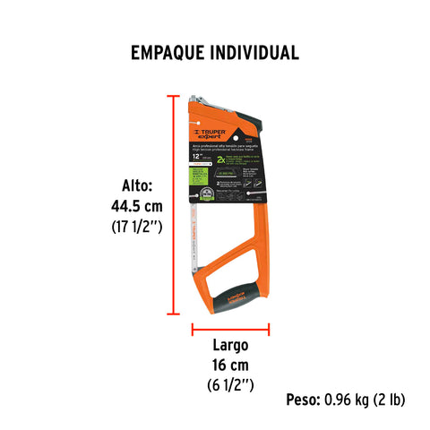 Arco 12' profesional extra pesado de 1 kg, Truper Expert | ATX-12 | 10232