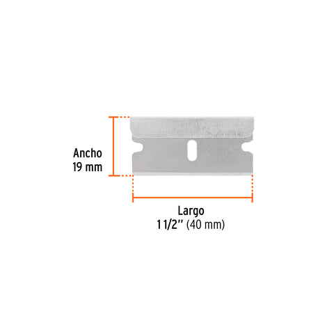 Caja con 100 cuchillas de repuesto para RASP-3,2,1 y NC-10 | REP-SCRA-100 | 102361