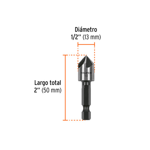 Avellanador HSS cambio rápido 1/2', Truper | AV-1/2 | 102380