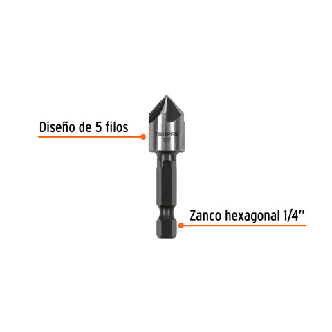Avellanador HSS cambio rápido 1/2', Truper | AV-1/2 | 102380