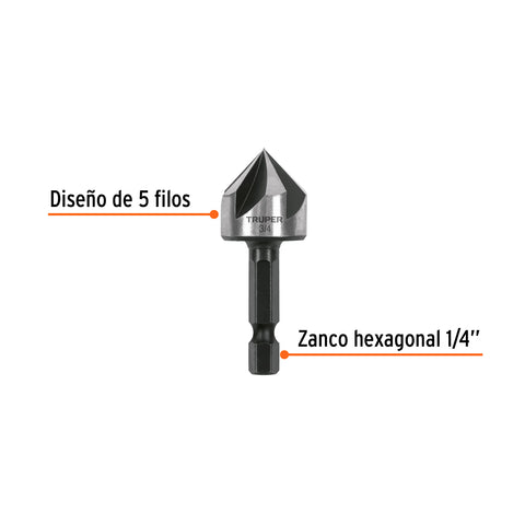 Avellanador HSS cambio rápido 3/4', Truper | AV-3/4 | 102382
