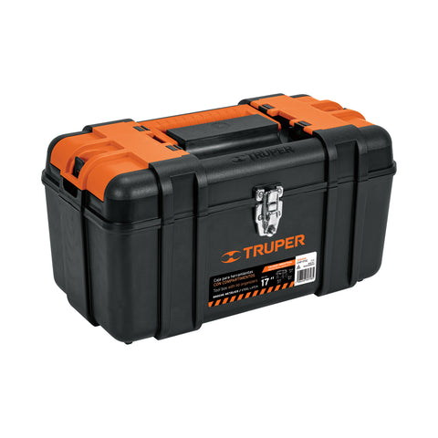Caja para herramienta 17' c/compartimentos,broches metálicos | CHP-17XC | 102434