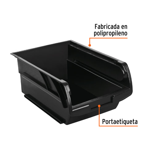 Gaveta apilable #4.5 de plástico, 38.5 x 24 x 17 cm, TRUPER | GAV-4.5 | 102438