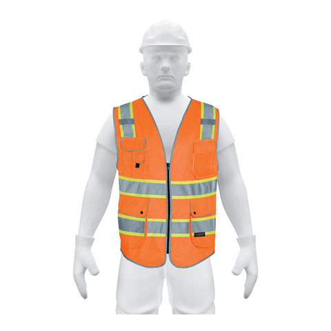 Chaleco de seguridad de alta visibilidad, naranja, XG,EXPERT | CHS-900N-XL | 102442