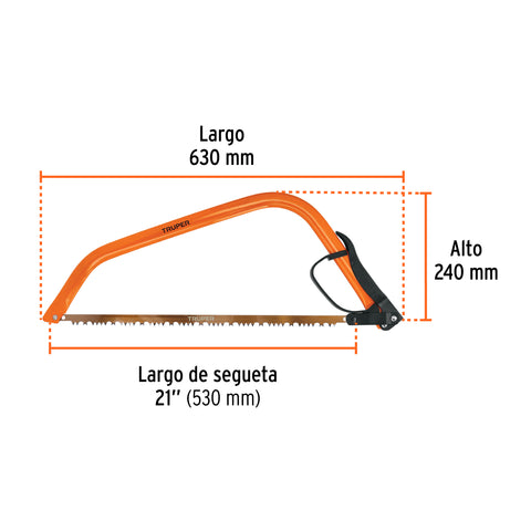 Arco jardinero tubular de 21', Truper | AJT-21 | 10254