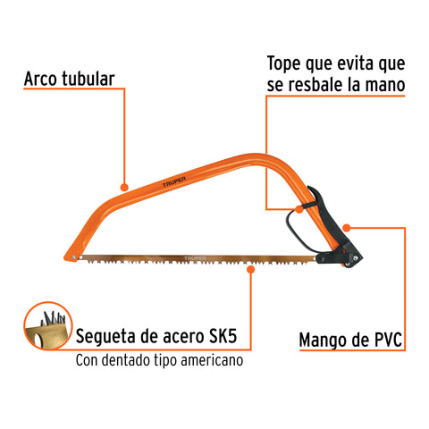 Arco jardinero tubular de 21', Truper | AJT-21 | 10254