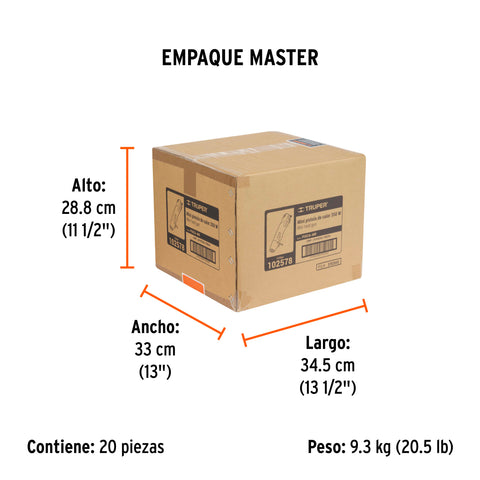 Mini pistola de calor 350W, TRUPER PRO | PISCA-AM | 102578