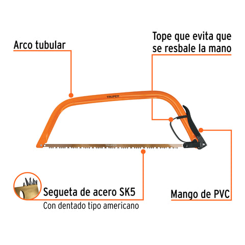 Arco jardinero tubular de 24', Truper | AJT-24 | 10258