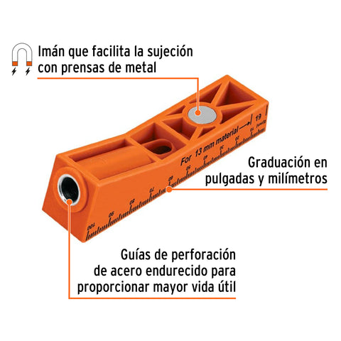 Juego de plantilla para uniones ocultas con un tornillo | OCU-1 | 102595