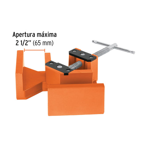 Prensa esquinera profesional, 2-1/2' de aluminio, Truper | PESQ-25 | 102597
