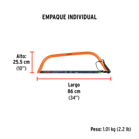 Arco jardinero tubular de 30', Truper | AJT-30 | 10260
